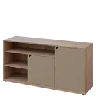 KU2-15DN3 P skříňka nízká 2-dveřová, nika, 740x1522x400, provedení pravé, dub bardolino/latte